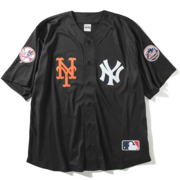 FANATICS　MLB NY SUBWAY SERIES BASEBALL SHIRT(BLACK...