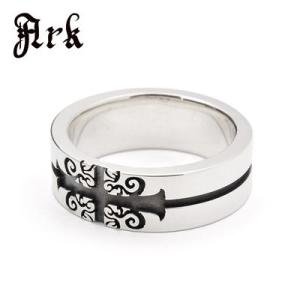 Ark silver accessories アークシルバーアクセサリーズ　クロスラインリング