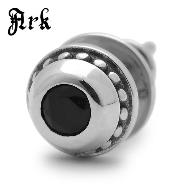 Ark silver accessories アークシルバーアクセサリーズ　ラウンドストーンピアス　...