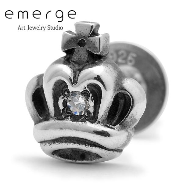 emerge エマージュ　クラウンスタッドピアス　キュービックジルコニア　SeP-10