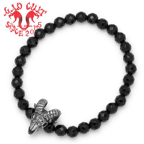 MAD CULT マッドカルト　Sheep Skull Stone Bracelet シープスカルス...