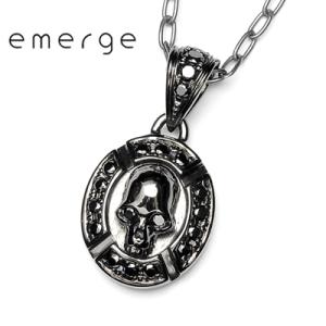 emerge / エマージュ　ラグジュアリースカルペンダント　ブラックコーティング