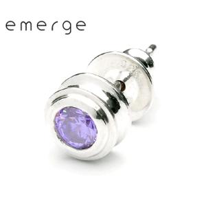 emerge / エマージュ　CZスタッドピアス　パープル
