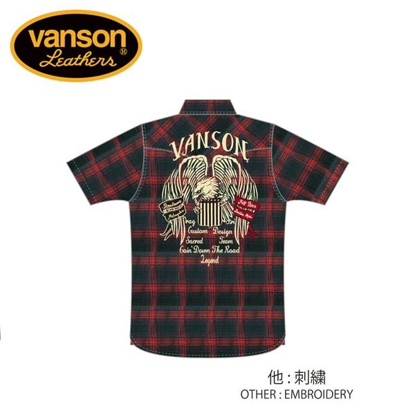 新作　VANSON / バンソン　フライングイーグル　チェックシャツ　NVSS-904