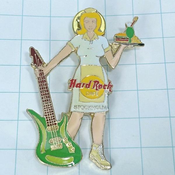 送料無料)Hard Rock Cafeウェイトレスとギター ガールピン ハードロックカフェ ピンバッ...