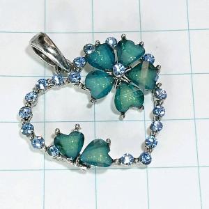 パワーストーン 天然石 エンジェルフェザー フローライト ペンダント