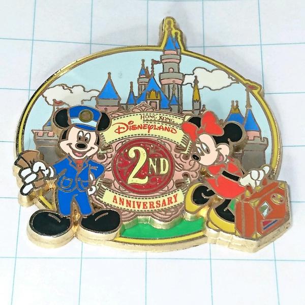 送料無料)ミッキー＆ミニー 香港ディズニーランド ピンバッジ PINS ピンズ A11457