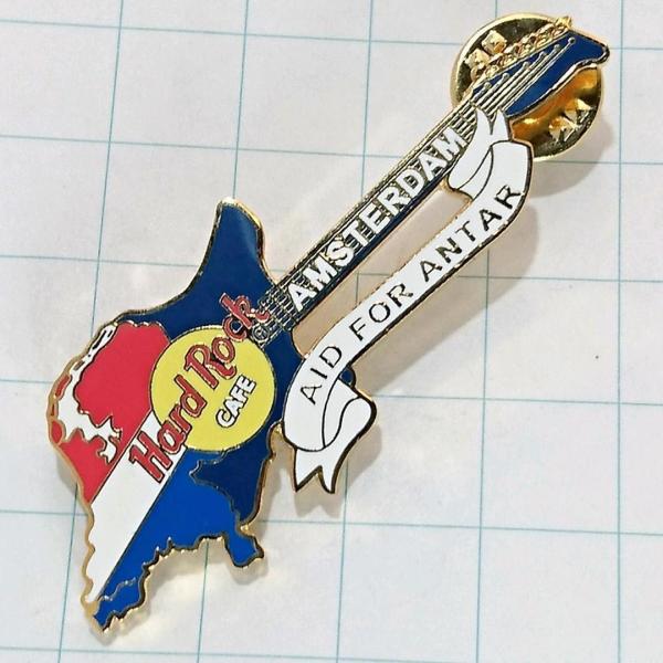 送料無料)Hard Rock Cafe アムステルダム地図 ギター ハードロックカフェ ピンバッジ ...