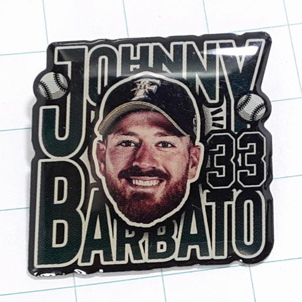 送料無料)ジョニー・バーベイト 33 北海道日本ハムファイターズ プロ野球 ピンバッジ PINS ピ...