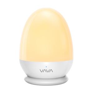 VAVA ナイトライト ベッドサイドランプ 授乳用 色温度/明るさ調整可 200時間照明 IP65防水 SOSモード防災 タッチ式 充電ベース/USB充電 タイマー フック付