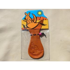 カンガルー革の巾着袋（ロング）　