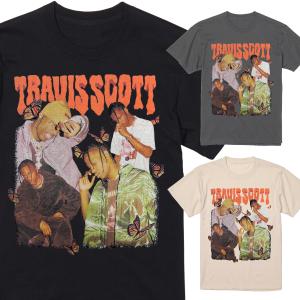 トラヴィス・スコット JACKBOYS Tシャツ 半袖 黒 90年代 ラップ ヒップ