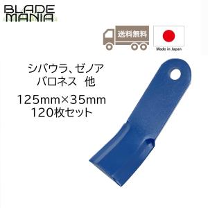 草刈機共栄社バロネスハンマーナイフモアー用替刃 1台分セット（120枚