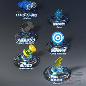 水鉄砲 電動 ウォーターガン 二銃管 2000...の詳細画像1