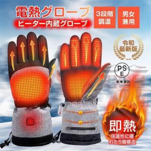 電熱グローブ 電熱手袋 ヒートグローブ スマホ対応