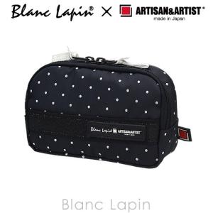 アルティザン＆アーティスト ミニマムサイズのスロープシェイプ ポーチ 8OP-DT111 グロッシー ドット #ブラック
