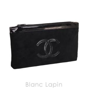 【ノベルティ】 シャネル CHANEL コスメポーチ フラット #ブラック [048819]