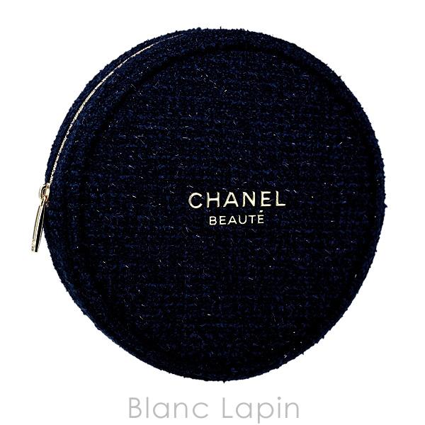【ノベルティ】 シャネル CHANEL ラウンドコスメポーチ スノーフレーク #ネイビー [1010...