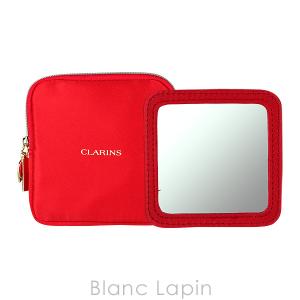 クラランス CLARINS コスメポーチ スクエア #レッド