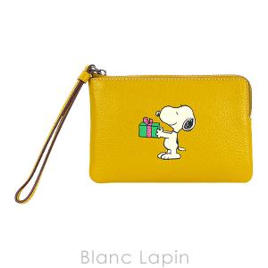 コーチ COACH COACH X PEANUTS コーナージップリストレット スヌーピープレゼントモチーフ #フラックス マルチ