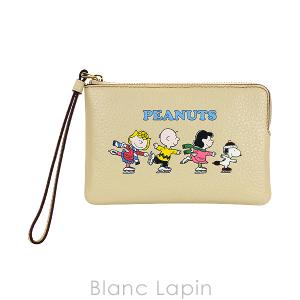 コーチ COACH COACH X PEANUTS コーナージップリストレット スヌーピーアンドフレンズモチーフ #アイボリー マルチ