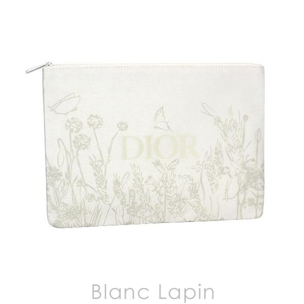 【ノベルティ】 クリスチャンディオール Dior コスメポーチ フラット #ホワイト [698320...