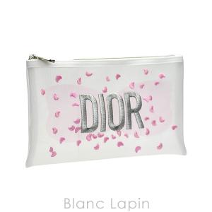 【ノベルティ】 クリスチャンディオール Dior コスメポーチフラット メッシュ #ホワイト [513265]【メール便可】｜blanc-lapin