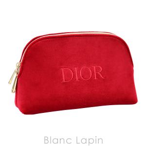 〔クーポン配布中〕【ノベルティ】 クリスチャンディオール Dior ベロアポーチ #レッド [700436]｜blanc-lapin
