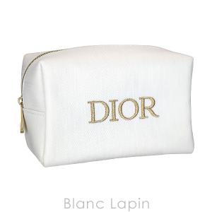 【ノベルティ】 クリスチャンディオール Dior コスメポーチ スクエア #ホワイト [098180]｜BLANC LAPIN