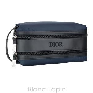 〔クーポン配布中〕【ノベルティ】 クリスチャンディオール Dior ダブルジップコスメポーチ #ネイビー [561884]｜blanc-lapin