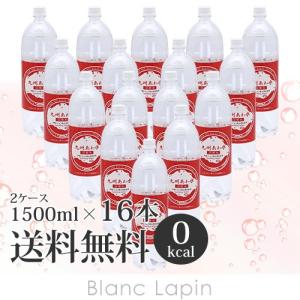 北斗 九州あわ水 炭酸水 まとめ買い 2ケース【16本】 無味 無香料 同梱不可 1500mlx16 [040752]