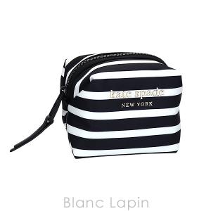 ケイトスペードニューヨーク KATE SPADE エブリシングパフィーストライプミニコスメティックケース #BLACK MULTI [204412]｜blanc-lapin