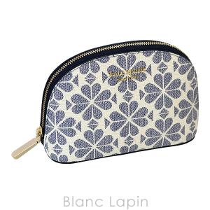 ケイトスペードニューヨーク スペードフラワーコーテッドキャンバススモールドームコスメティックケース #SLATE BLUE MULTI