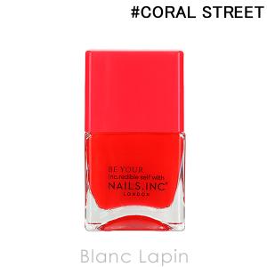 ネイルズインク NAILS INC ネオンネイルポリッシュ #CORAL STREET 14ml [131198]｜blanc-lapin