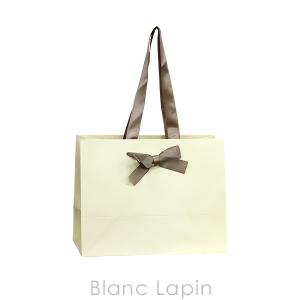 コート紙リボン付きペーパーバッグM〔WRP〕 #クリーム [083636]【メール便可】｜blanc-lapin