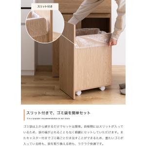 キッチンカウンター 幅75 ゴミ箱付き 45L...の詳細画像5