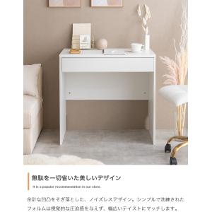 デスク パソコンデスク 幅80 奥行50 スリ...の詳細画像2