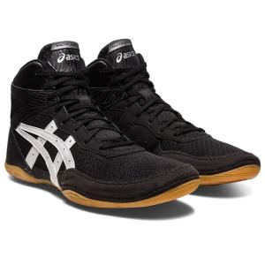 再入荷 ブラック系 asics アシックス レスリングシューズ MATFLEX 7 BLACK×WHITE 1081A051-001 店舗在庫 2023秋冬