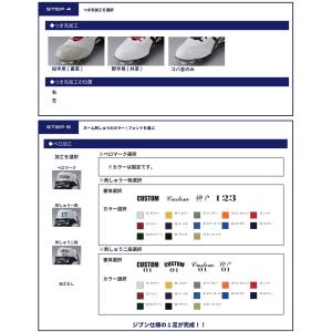 カスタムシューズ 野球 イージーオーダー専用オプション 爪先加工 片足分 アシックス 受注生産