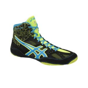 asics アシックス レスリングシューズ CAEL V6.0 TWR332 9059 ブラック×アトミックブルー｜blanc-roche