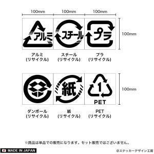 ごみ分別シール ステッカー ゴミ箱 分別ステッ...の詳細画像4