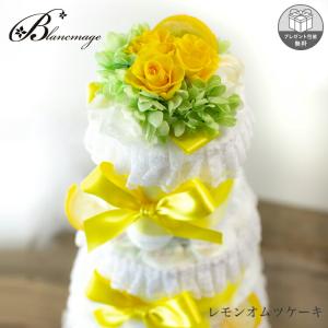 おむつケーキ レモン オムツケーキ 3段 フルーツ フラワー ミニブーケ 出産祝い 赤ちゃん 出産 プレゼント お祝い 男の子 女の子 Di 002 F Lemon ブランマージュ ヤフー店 通販 Yahoo ショッピング