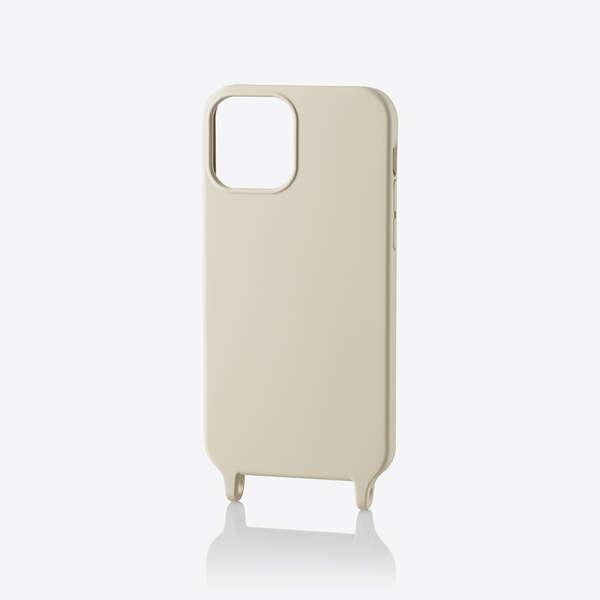 ELECOM iPhone 12/12Pro ハイブリッドシリコンケース ショルダーストラップホール...