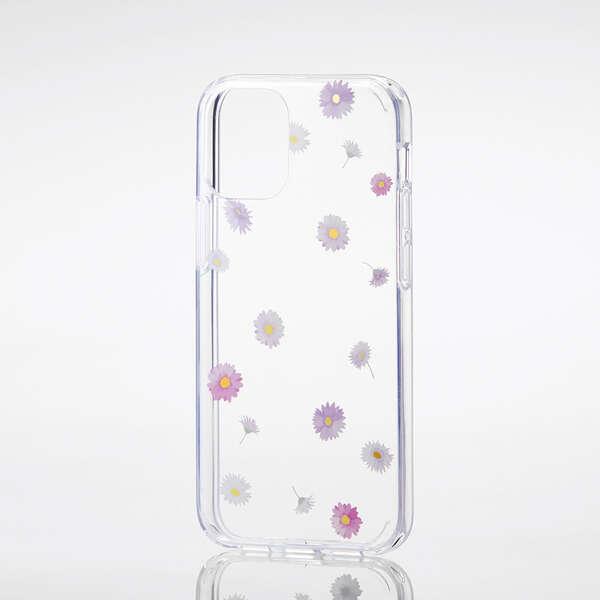 ELECOM iPhone 12 mini ハイブリッド ケース フラワーガーベラ柄 軽くて丈夫なP...