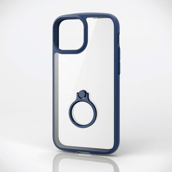 ELECOM iPhone 13 mini TOUGH SLIM LITE フレームカラーネイビー ...