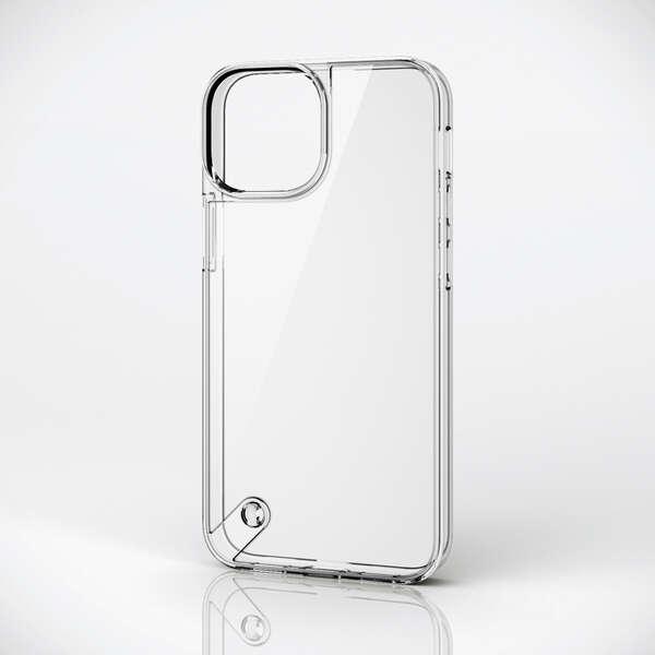 ELECOM iPhone 13 mini ハイブリッドケース クリアフレーム ガラス スタンダード...