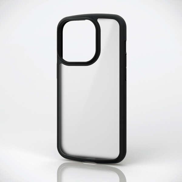 ELECOM iPhone 14 Pro TOUGH SLIM LITE フレームカラーブラック シ...