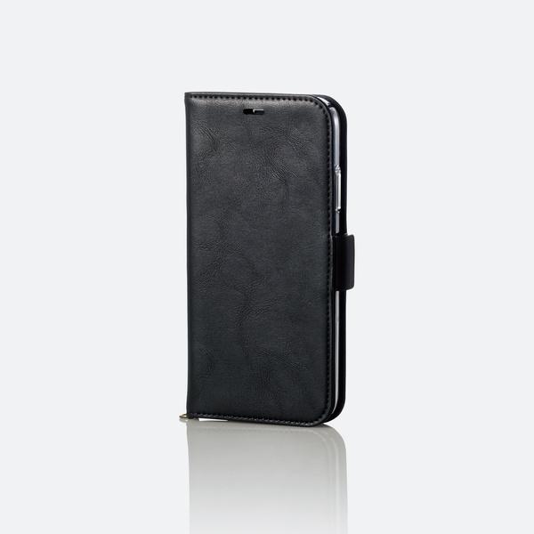 ELECOM iPhone XR ソフトレザーカバー プレミアム極み 磁石付 手帳型 ブラック 極み...