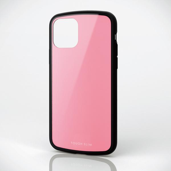 ELECOM iPhone 11 Pro TOUGH SLIM LITE ピンク 側面に弾力性のある...