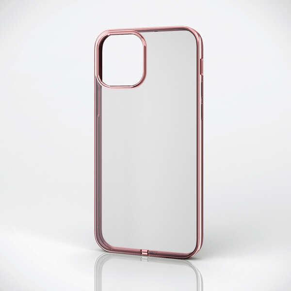 ELECOM iPhone 12 iPhone 12 Pro ソフト ケース 極み サイドメッキ ロ...